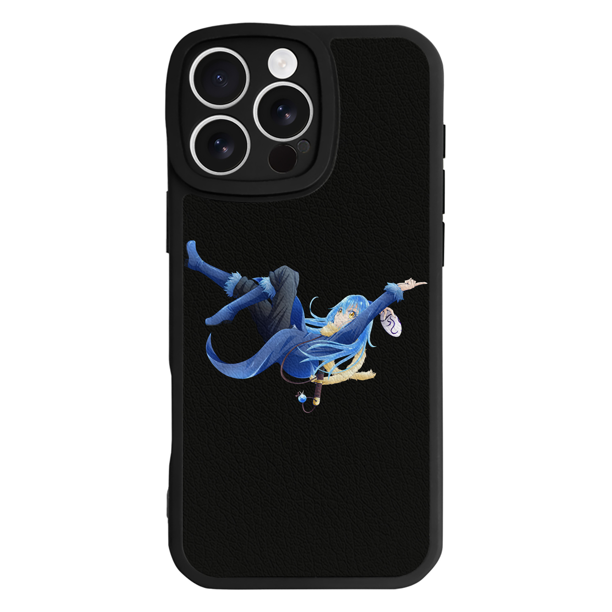 （画像用） 転スラ Regarding Reincarnated to Slime 【iPhone 16シリーズ対応】シリコンスマホケース（レザー調） 材質：シリコン